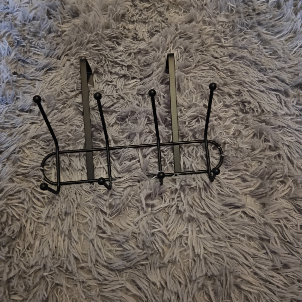 Minimalist Black Metal Wall Hooks